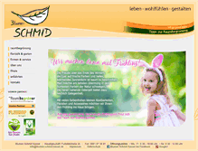 Tablet Screenshot of blumen-schmid-kassel.de